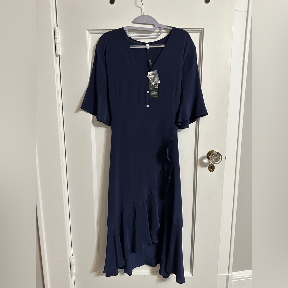 100% silk wedding minimalist dress with tie